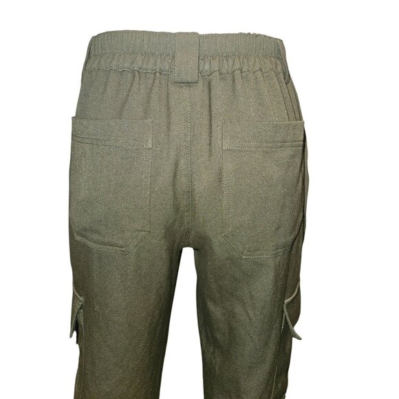 BP. Green Cargo Jogger Grunge Utility Stretchy Women Pants Size S - Picture 6 of 11